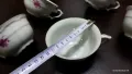 Стар български порцелан чаши за чай захарница латиера , снимка 5