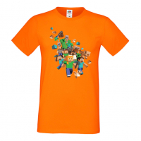 Мъжка тениска майнкрафт Minecraft 3,Minecraft,Игра,Забавление,подарък,Изненада,Рожден Ден., снимка 12 - Тениски - 36495038