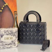 Луксозна черна чанта Christian Dior- K1915005, снимка 1 - Чанти - 37255585