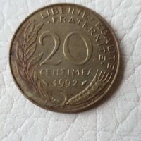 Монета От 20 Сентима 1992г., снимка 1 - Нумизматика и бонистика - 28194753