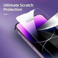 Нов iPhone 14 Pro Max Стъклен Протектор + Обектив - Супер Защита, снимка 5 - Фолия, протектори - 43500463