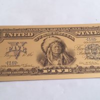 Банкнота 5 долара сувенирна идеален подарък - 14317, снимка 3 - Други ценни предмети - 29037855