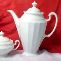 Много Бяло-бавария чайник и захарница, снимка 2 - Чаши - 43518268