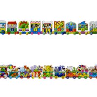 Пъзел-влак с Азбука и Цифри, 60 части, снимка 2 - Игри и пъзели - 43132338