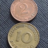 Лот монети от цял свят 10 броя ПФЕНИНГИ BUNDES REPUBLIC DEUTSCHLAND за КОЛЕКЦИОНЕРИ 25255, снимка 8 - Нумизматика и бонистика - 43558850
