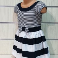 Нова детска моряшка рокличка с панделка от 1 годинка до 6 години, снимка 3 - Детски рокли и поли - 29040382