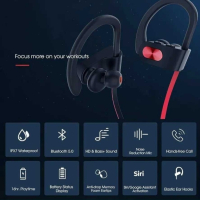 Bluetooth слушалки Headirmuc, снимка 1 - Друга електроника - 44854163