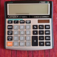 Настолен калкулатор Citizen CT-500V II, снимка 3 - Друга електроника - 33641899