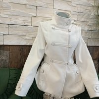 дамско палтенце в бяло Л/хл, снимка 1 - Якета - 43414229
