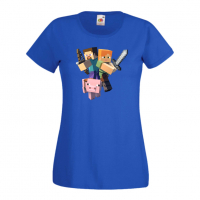 Дамска тениска майнкрафт Minecraft 2 Minecraft,Игра,Забавление,подарък,Изненада,Рожден Ден., снимка 6 - Тениски - 36520772