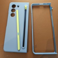 Калъф + Slim S Pen за Galaxy Z Fold 5, 2 накрайника (ледено синьо), снимка 8 - Калъфи, кейсове - 43169554