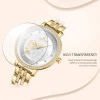 Дамски часовник NAVIFORCE Gold/Silver 5017 GW., снимка 9 - Дамски - 34725153