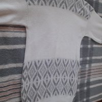 Блузон бяло и сиво нов S - М, снимка 4 - Блузи с дълъг ръкав и пуловери - 27606818