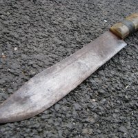 Стар овчарски нож с кания, снимка 3 - Антикварни и старинни предмети - 28429345