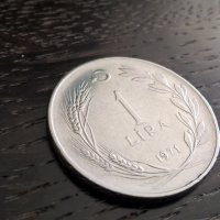 Монета - Турция - 1 лира | 1971г., снимка 1 - Нумизматика и бонистика - 33038729