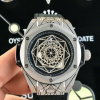 Мъжки часовник Hublot Big Bang Sang Bleu Silver с автоматичен механизъм, снимка 2 - Мъжки - 39334378