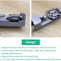 Zacro часовникарски инструмент за демонтаж на колчета от верижки за часовници, снимка 7 - Други инструменти - 32811144