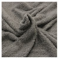 Одеяло тип шерпа / sherpa, 200x220 см, 100% полиестер, сиво, *Ново*, снимка 5 - Олекотени завивки и одеяла - 43287681