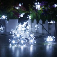 декоративни лампички за градина със соларен панел цветя, снимка 6 - Соларни лампи - 37083264