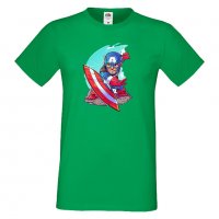 Мъжка тениска Marvel Captain America Игра,Изненада,Подарък,Геймър,, снимка 14 - Тениски - 36790439