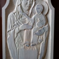 Дърворезба- "Богородица с младенеца", снимка 4 - Други - 22839260