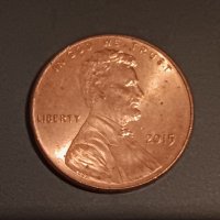1 цент САЩ 2015 Америка с Линкълн , снимка 2 - Нумизматика и бонистика - 43537323