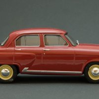 ГАЗ М21 Волга със звездата 1956 - мащаб 1:43 на DeAgostini моделът е PVC дисплей-кейс, снимка 3 - Колекции - 42625333