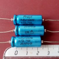 Електролитни кондензатори Frolyt , снимка 3 - Друга електроника - 26802059