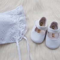 Бебешки буйки и шапка за новородено момиченце, снимка 3 - Бебешки обувки - 33426842