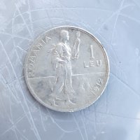 Сребърна монета 1 ЛЕЯ 1912, снимка 1 - Нумизматика и бонистика - 32219793