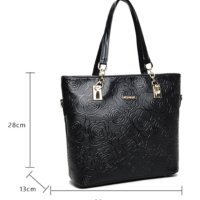 ✨Комплект от 6 броя луксозни дамски чанти /Цвят: Черен, снимка 2 - Чанти - 40681837