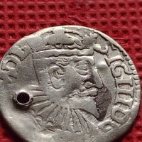Сребърна монета 3 гроша 1596г. Сигизмунд трети ПОЛША 13781, снимка 3 - Нумизматика и бонистика - 42930852