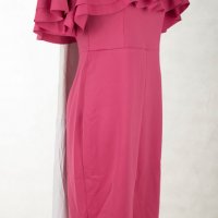 Розова парти рокля с волани марка Onyx , снимка 3 - Рокли - 29031127