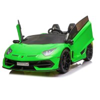 Акумулаторна кола Licensed Lamborghini Aventador SVJ Green, снимка 2 - Детски велосипеди, триколки и коли - 43794286