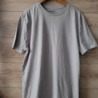 Мъжка сива тениска 100% памук , снимка 1 - Тениски - 43090089