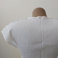 Дамска бяла блуза, снимка 5 - Тениски - 32825036