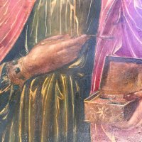 Старинна Икона от Манастир Свети Пантелеймон на Атон. 19 Век, снимка 5 - Антикварни и старинни предмети - 37882626