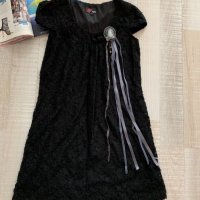 Къса черна рокля,р-р S, снимка 4 - Рокли - 23863052
