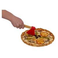 Нож за пица – брадва с дървена дръжка, снимка 3 - Прибори за хранене, готвене и сервиране - 39284860