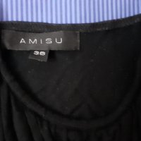 Черна рокля / туника Amisu, снимка 2 - Рокли - 26601435
