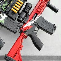 🔫 Детска играчка пушка автомат с меки патрони и допълнителни екстри, снимка 3 - Други - 43051372