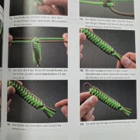 занаятчийска книга Паракорд за плетене на гривни, възли,  2 модела2 модела, снимка 12 - Енциклопедии, справочници - 35271233