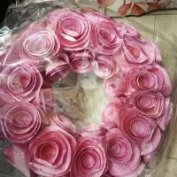 Венец с рози за декорация , снимка 6 - Декорация за дома - 32396202