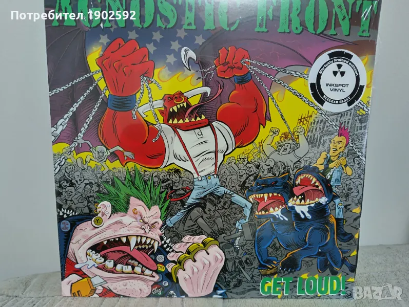  Agnostic Front ‎– Get Loud! Red Inkspot, снимка 1