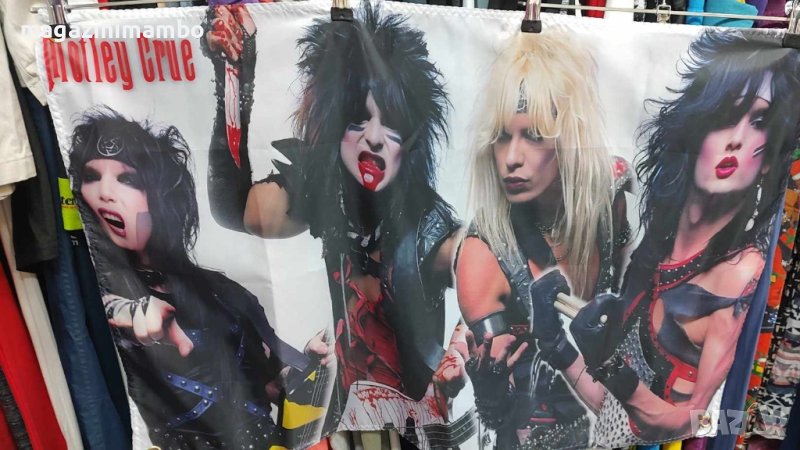 Motley Crue 1985 Flags- 2 размера, снимка 1