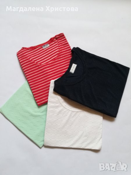  Дамски блузи с къс ръкав, снимка 1