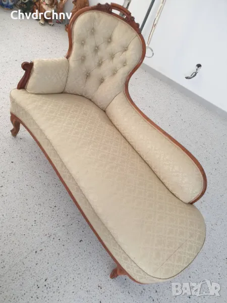 Викториански бароков диван/пейка-канапе-лежанка 155x100x85см, снимка 1