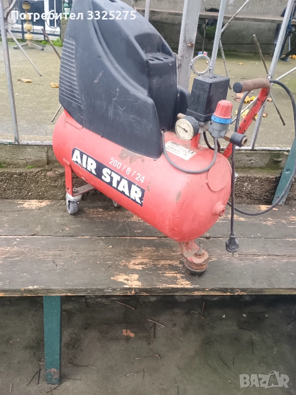 Компресор за сгъстен въздух 24л., снимка 1