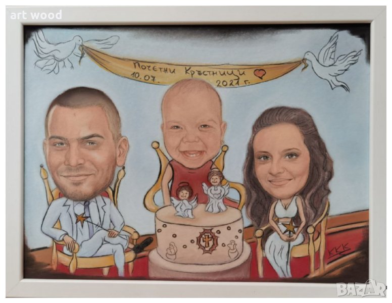 Ръчно рисувани портрет или карикатура/шарж по снимка, снимка 1