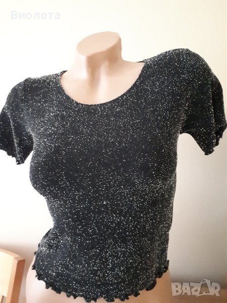 Дамска блуза със сребристо ламе , снимка 1